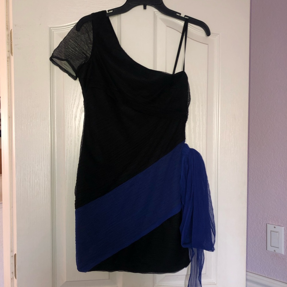 BCBGeneration Mesh Cocktail Dress